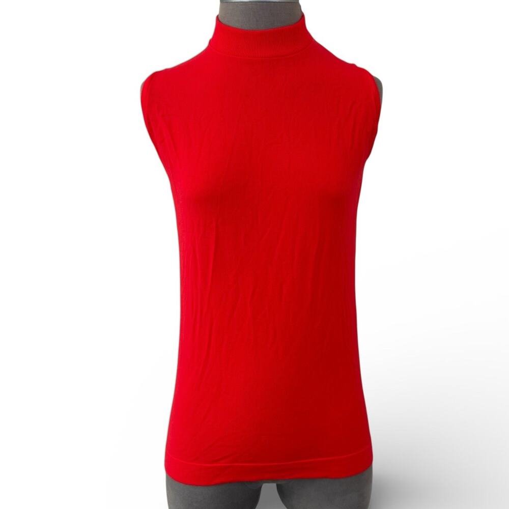 NEW Vintage 70s Switchmates Womens Medium Tank Stretch Sleeveless Knit Shirt